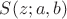$S(z;a,b)$