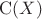 $\mathrm C(X)$