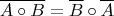 $$ \overline{A \circ B} = \overline{B} \circ \overline{A}$$