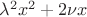 $\lambda^2 x^2+2\nu x$
