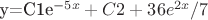 y=C1e^{-5x}+C2+36e^{2x}/7