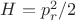 $H=p_r^2/2$