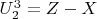 $U_2^3 = Z-X$