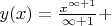 $y(x)=\frac{x^{\infty+1}}{\infty+1}+$