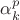 \alpha_k^p