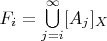 $F_i=\bigcup\limits_{j=i}^{\infty}[A_j]_X$