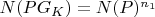 $N(P G_K)=N(P)^{n_1}$
