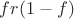 $fr(1-f)$