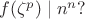 $f(\zeta^p)\mid n^n?$