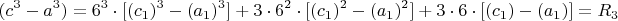 $$(c^3-a^3)=6^3\cdot[(c_1)^3-(a_1)^3]
+3\cdot 6^2\cdot[(c_1)^2-(a_1)^2]+
3\cdot 6\cdot [(c_1)-(a_1)]=R_3$$