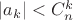 $|a_k|<C_n^k$