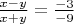 $\frac{x-y}{x+y} = \frac{-3}{-9}