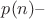 $p(n)$--