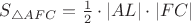 $ S_{\triangle AFC} = \frac{1}{2} \cdot |AL| \cdot |FC| $