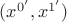 $(x^{0'}, x^{1'})$