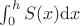 $\int_0^hS(x)\mathrm{d}x$