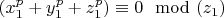 $(x_1^p+y_1^p+z_1^p) \equiv 0 \mod (z_1)$