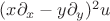 $(x\partial_x-y\partial_y)^2u$
