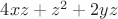 $4xz+z^2+2yz$