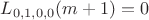 $L_{0,1,0,0}(m+1)=0$