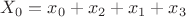 $X_0 = x_0 + x_2 + x_1 + x_3$