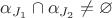 $\alpha_{J_1}\cap\alpha_{J_2}\neq\varnothing$