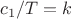 $c_1/T=k$ $c_1/T=k$