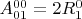 $A^{00}_{01} = 2 R^0_1$