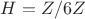 $H=Z/6Z$