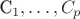 {C_1}, \ldots ,{C_p}$