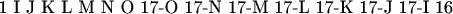1 I J K L M N O 17-O 17-N 17-M 17-L 17-K 17-J 17-I 16