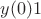 $y(0)1$