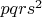$pqrs^2$