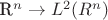 R^n \to L^2(R^n)