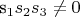 s_1s_2s_3 \neq 0