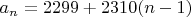 $a_n=2299+2310(n-1)$