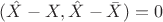 $(\hat X - X,\hat X -\bar X)=0$