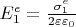 $E_1^e=\frac {\sigma_1^e}{2\varepsilon\varepsilon_0}$