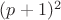 $(p+1)^2$