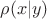 $\rho(x|y)$ $\rho(x|y)$