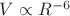 $V \propto R^{-6}$