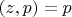 $(z,p)=p$