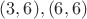 $(3,6), (6,6)$