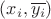 \[
\left( {x_i ,\overline {y_i } } \right)
\]