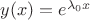 $y(x)=e^{\lambda_0x}$