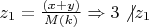 $z_1= \frac {(x+y)} {M(k)} \Rightarrow 3 \not | z_1$
