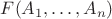 $F(A_1,\ldots,A_n)$