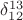 $\delta^{13}_{12}$