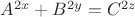 $A^{2x}+B^{2y}=C^{2z}$