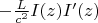 $-\frac {L}{c^2}I(z) I'(z)$